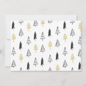 ブラモダンック&金ゴールドクリスマスツリーパターン 招待状 (裏面)