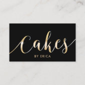 ブラモダンック&金ゴールドケーキパティシエベーカリー 名刺 (正面)