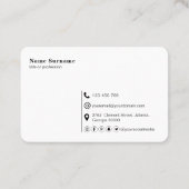 ブラモダンック – QRコード – プロフェッショナル – ソーシャルメディア 名刺 (裏面)