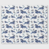 ブラモミアと花 ラッピングペーパー (フラット)