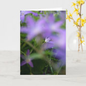 ブラリーパープル花の写真悔やみや弔慰 カード (黄色い花)