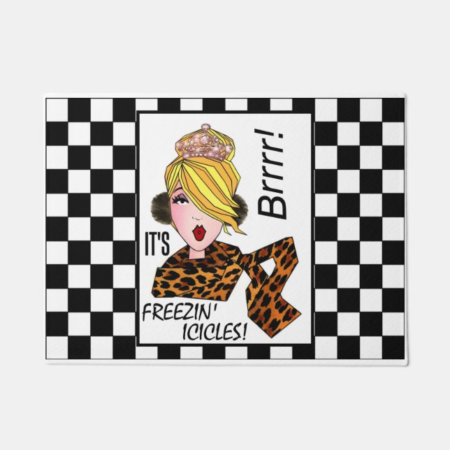 「ブラル – フリージンの氷柱だ！」 ドアマット (正面)