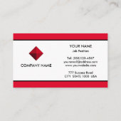 ブランエレガントド赤と白 名刺 (裏面)