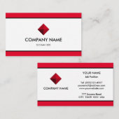 ブランエレガントド赤と白 名刺 (正面/裏面)
