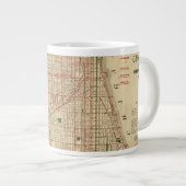 ブランカードのシカゴ地図 ジャンボコーヒーマグカップ (正面右)