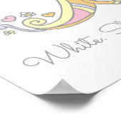 ブランカ B のイニシャル落書きアート名前意味 ポスター (角)