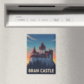 ブランキャッスルルーマニアの夕日 マグネット (インサイチュ (食洗機))