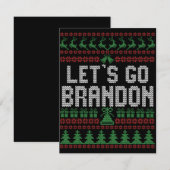 ブランギング・ブランダン・クリスマス・スウェーター ノートカード (正面/裏面)