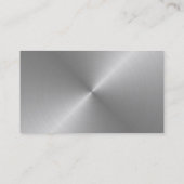 ブランクによってブラシをかけられる金属のデザインの名刺 名刺 (裏面)