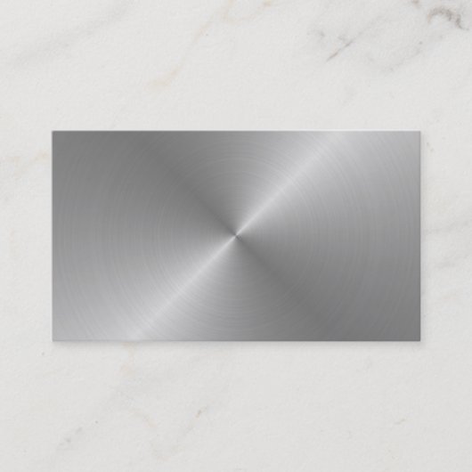 ブランクによってブラシをかけられる金属のデザインの名刺 名刺 (正面)