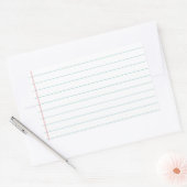 ブランクによって並べられる紙 長方形シール (封筒)