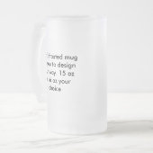 ブランクによって曇らされるマグ フロストグラスビールジョッキ (正面左)