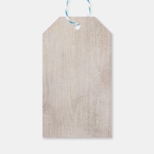 ブランクのフローラルboho有利タグ ギフトタグ (裏面)