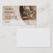 ブランクの逆の馬に、蹄鉄を打ちます 名刺 (正面/裏面)