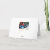 ブランクの"競争日"の挨拶状 カード (裏面)