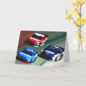 ブランクの"競争日"の挨拶状 カード (黄色い花)