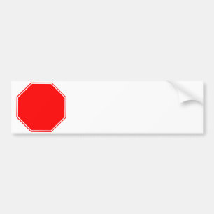 "ブランクまたはカスタマイズ可能な停止印のバンパーステッカー" バンパーステッカー