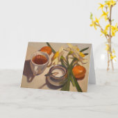 ブランクカード: サラ・セドウィック「水仙とティー」 カード (黄色い花)