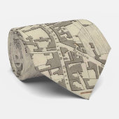 ブランクフルトドイツ(1837年)のヴィンテージの地図 ネクタイ (ロール)