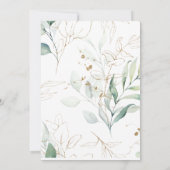 ブランク招待状 ユーカリグリーン, ゴールドスワール 招待状 (裏面)