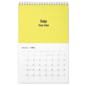 ブランク カレンダー (1月 2026)