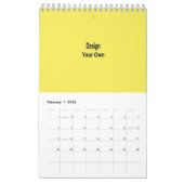 ブランク カレンダー (2月 2026)