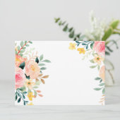 ブランク スプリング ウォーターカラー フラワー 招待状 (スタンド正面)