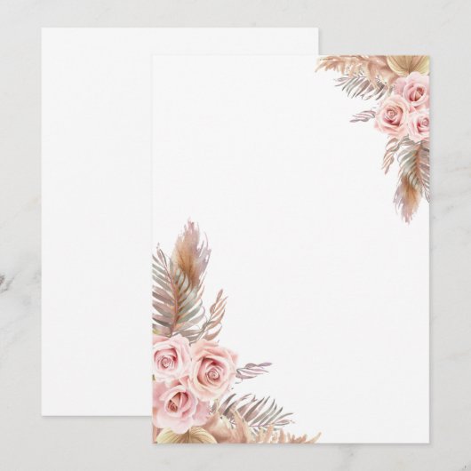 ブランク ボーホ カード (正面/裏面)