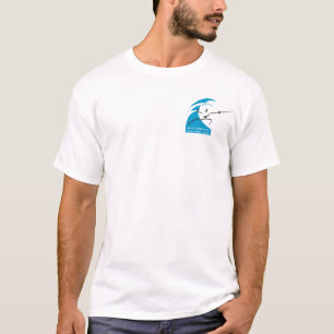 ブランク; ロゴの前部および背部 Tシャツ