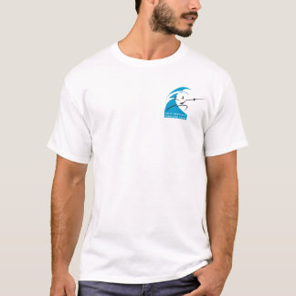 ブランク; ロゴの前部および背部 Tシャツ