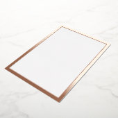 ブランク ローズゴールド 箔招待状 (回転した状態)