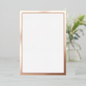 ブランク ローズゴールド 箔招待状 (立ち正面)