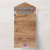 ブランク 保存日付が1つです オールインワン招待状 (内側)