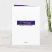 ブランケおもしろいットボンファイア包まれたーお誕生日ケーキ カード (裏面)