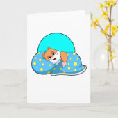 ブランケットで眠るハムスター.PNG カード (黄色い花)