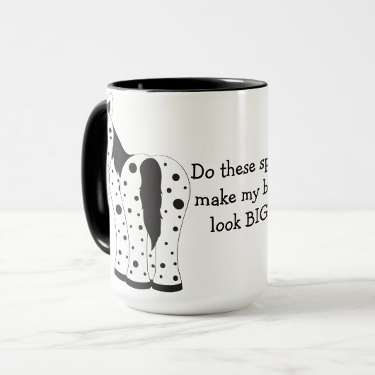 ブランケットとヒョウ大お尻アパロオサホースマグ マグカップ (正面左)