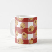 ブランケットのギンガムコーヒーマグの豚 コーヒーマグカップ (正面左)