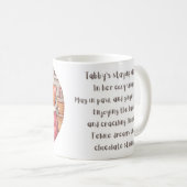 ブランケットの詩のコーヒーマグの暖かいタビー猫 コーヒーマグカップ (正面右)