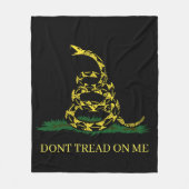 ブランケットは私ガッズデンのヘビを踏み出さない フリースブランケット (正面)