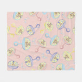 ブランケットジュエリーベアラトル フリースブランケット (正面(横))