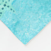 ブランケットブルースターフィッシュシーシェル海波ビーチイ フリースブランケット (角)