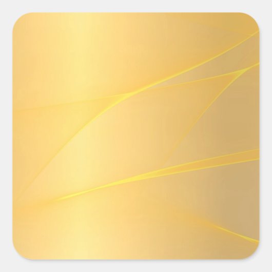 ブランケットンプレート ゴージャス 偽のゴールド エレガント デザイン スクエアシール (正面)