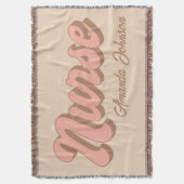 ブランケット用ナース パーソナライズされた スローブランケット (正面縦)