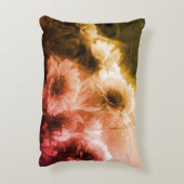 ブランケット花白黒動揺してヴィンテージ アクセントクッション (裏面(縦))