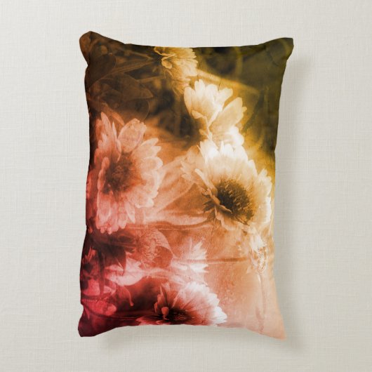 ブランケット花白黒動揺してヴィンテージ アクセントクッション (裏面(縦))