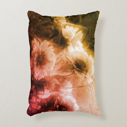 ブランケット花白黒動揺してヴィンテージ アクセントクッション (正面(垂直))