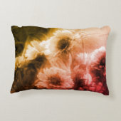 ブランケット花白黒動揺してヴィンテージ アクセントクッション (裏面)