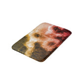 ブランケット花白黒動揺してヴィンテージ バスマット (アングル)