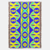 ブランケット鮮やかの数々の模様 スローブランケット (正面縦)