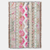 ブランケット/アステカ部族パターン スローブランケット (正面縦)